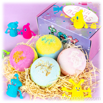 Handmade Bath Bombs With Toy Gift Sets